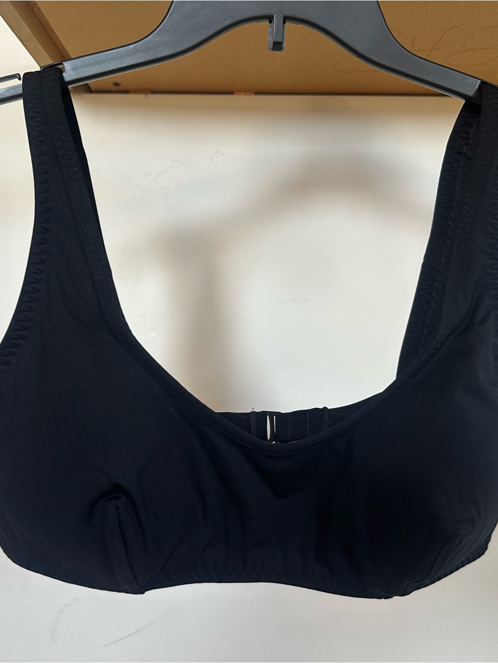 Fabletics Black Scoop Swim top